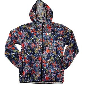Mens Nike Floral Print Windbreaker Jacket